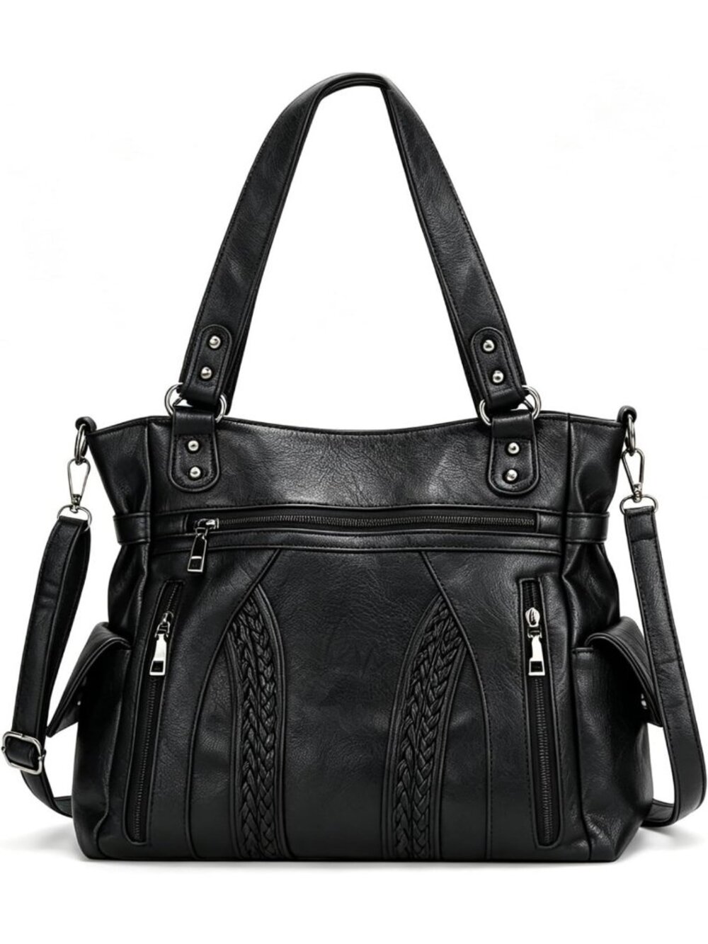 Vegan Leather Hobo Tote Bag for Women | Stylish Shoulder Handbag & Purse